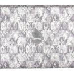 Siyarams festive collection printed pattern with hemp blended Grey (Umber) color unstitched men's Kurta / sherwani / top fabric of 2 meters / VV2306