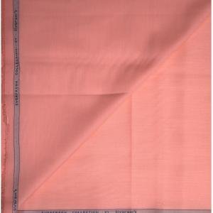 Siyaram's Egyptian Giza Cotton with Liquid Ammonia Finish Pink (Coral) Plain Unstitched Shirt Fabric  - 1.60 meters / VV1031
