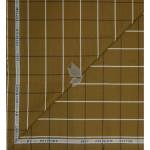 Raymond 100% Egyptian Giza Cotton (Premium Cotton) Brown (Ocher) Checkered Pattern Unstitched Shirt Fabric of 1.60 meters / VV2387B