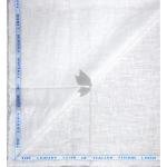 J.Hampstead Moretti 100% Pure Linen Fabric from "The Luxury Club of Italian Fusion Linen" with White Colour Plain Pattern Unstitched Shirt Fabric of 1.6 mts / VV2410