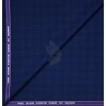 RAYMOND 51% WOOL RICH WITH AUSTRALIAN MERINO WOOL BLENDED STRETCH FABRIC ROYAL BLUE COLOUR CHECKERED PATTERN UNSTITCHED TROUSER FABRIC OF 1.3 MTS / VV2828