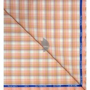 Siyaram's 100% Superfine Cotton Multicolour with Checkered Pattern Unstitched Shirt Fabric of 1.6 Mts / VV2463