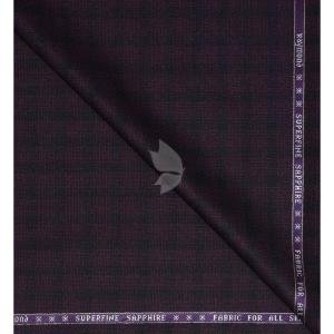 Raymond Australian Merino Wool blended Checkered pattern and Fabric for all  Seasons Wear Purple (Rosewood) Colour Unstitched Trouser Fabric of 1.3 Mts / VV2469