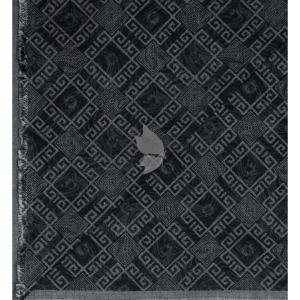 J.Hampstead 100% Pure Giza Cotton Printed pattern Grey colour Unstitched Shirt Fabric of 1.6 meters / VV2392O