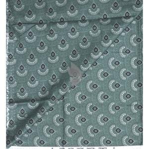 J.Hampstead 100% Pure Giza Cotton Printed pattern Green (Celadon) colour Unstitched Shirt Fabric of 1.6 meters / VV2392AE