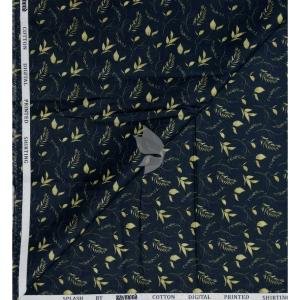 Raymond 100% Egyptian Giza Cotton (Premium Cotton) Green Printed Pattern Unstitched Shirt Fabric of 1.60 meters / VV2388K