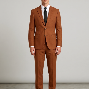 RAYMOND SUPER 70's AUSTRALIAN MERINO WOOL FABRIC FOR ROUND THE YEAR WEAR SEPIA (BROWN) COLOUR JACQUARD PATTERN UNSTITCHED SUIT FABRIC OF 3 MTS/ VV2823