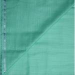 Weaves Empire 100% Linen Cotton with BATISTE Weaving Green Colour Plain Unstitched Shirt Fabric - 1.6 mts / VV1002