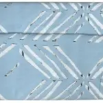 J.Hampstead Viscose Blended Crushable Light Blue (Pale Blue) Colour Printed Unstitched Shirt Fabric - 1.60 Meters / VV1096