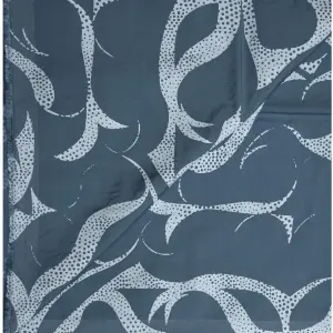 J.Hampstead Viscose Blended Crushable Blue (Slate) Colour Printed Unstitched Shirt Fabric - 1.60 Meters / VV1098