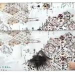 J.Hampstead Viscose Blended Crushable Multi Colour Printed Unstitched Shirt Fabric - 1.60 Meters / VV1101