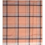 J. Hampstead Premium 100% Giza Cotton Peach Checkered Shirt Fabric 1.6 Mts / VV1185