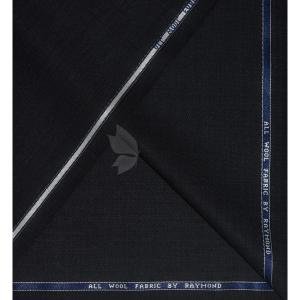 Raymond 100% Pure Wool (All Wool) with GABARDINE Weaving Plain Dark Grey Color Unstitched Suit Fabric - 3 Mts / VV2106