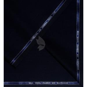 Raymond 100% Pure Wool (All Wool) with GABARDINE Weaving Plain Navy Blue Color Unstitched Suit Fabric - 3.5 Mts / VV2114