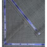 Raymond Merino Wool blended Grey colour with Self checkered design Unstitched Suit Fabric - 3.5 meters / VV2166