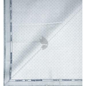 Raymond 100% Premium (Giza) Cotton Jacquard Grey colour Unstitched Shirt Fabric - 1.60 mts / VV2209