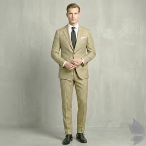 Raymond 35% Viscose Blended Beige colour Solid Pattern Unstitched Suit Fabric of 3.25 meters / VV2351