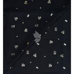 J.Hampstead 100% Pure Giza Cotton Printed pattern Black colour Unstitched Shirt Fabric of 1.6 meters / VV2392G