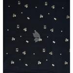 J.Hampstead 100% Pure Giza Cotton Printed pattern Black colour Unstitched Shirt Fabric of 1.6 meters / VV2392G