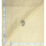 J.Hampstead Moretti 100% Pure Linen Fabric with Gold (Amber) Colour Plain Pattern Unstitched Shirt Fabric of 1.6 mts / VV2418