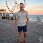 J.Hampstead Moretti 100% Pure Linen Fabric from "The Luxury Club of Italian Fusion Linen" with Light Green (Celadon) Colour Plain Pattern Unstitched Shirt Fabric of 1.6 mts / VV2419