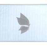 J.Hampstead Moretti Premium Egyptian Collection with 100% Giza Cotton Light Blue (Baby Blue) Colour Striped Pattern Unstitched Shirt Fabric of 1.6 mts - Made In Italy / VV2434