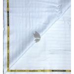 J.Hampstead Moretti Premium Egyptian Collection with 100% Giza Cotton Light Blue (Baby Blue) Colour Striped Pattern Unstitched Shirt Fabric of 1.6 mts - Made In Italy / VV2434