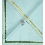 Raymond Super 70's Australian Merino Wool blended with 35% CATIONIC Checkered Pattern and Easy Care Green Colour Unstitched Suit Fabric of 3.25 Mts / VV2484