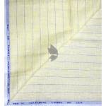 Siyaram's 100% Pure Linen 60 Lea Striped Yellow (Lemon) colour Unstitched Shirt Fabric of 1.60 mts / VV2510