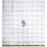 J.Hampstead Moretti Premium Egyptian Collection with 100% Giza Cotton White Colour Checkered Pattern Unstitched Shirt Fabric of 1.6 mts - Made In Italy / VV2534