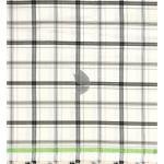 J.Hampstead Moretti Premium Egyptian Collection with 100% Giza Cotton White (Cream) Colour Checkered Pattern Unstitched Shirt Fabric of 1.6 mts - Made In Italy / VV2537