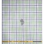 J.Hampstead Moretti Premium Collection with 100% Giza Cotton Green colour Checkered Pattern Unstitched Shirt Fabric of 1.6 mts - Made In Italy / VV2539