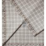 Raymond Champions Collection made from Super 90's merino wool stretch for ultra fit Green (Sage) checkered unstitched suit fabric of 3.5 Mts / VV2692