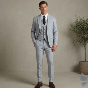 Raymond "Rovigo" collection Viscose blended fabric with Blue colour Striped pattern unstitched suit fabric of 3.5 Mts / VV2724