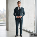 Raymond "Capezio" collection Super 70's merino wool rich(60% wool) Black color Vertical Striped unstitched Suit fabric of 3.5 meters / VV2746