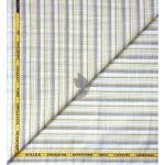 J.Hampstead Moretti Premium Egyptian Collection with 100% Giza Cotton Beige (Tan) Striped Pattern Unstitched Shirt Fabric of 1.6 mts - Made In Italy / VV2756