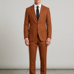 RAYMOND SUPER 70's AUSTRALIAN MERINO WOOL FABRIC FOR ROUND THE YEAR WEAR SEPIA (BROWN) COLOUR JACQUARD PATTERN UNSTITCHED SUIT FABRIC OF 3 MTS/ VV2823