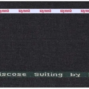 RAYMOND POLY VISCOSE DARK GREY UNSTITCHED SUIT FABRIC-3 METRES - 4321 / VV4782