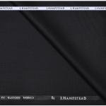 J.HAMPSTEAD POLY BLENDED BLACK MATTY UNSTITCHED SUIT FABRIC-3 MTS - 4321 / VV4799