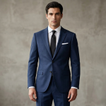 RAYMOND POLY VISCOSE BLUE COLOUR UNSTITCHED SUIT FABRIC OF 3 METERS / VV5241 - 4321