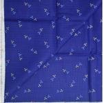 J.HAMPSTEAD " 100% PREMIUM COTTON " ROYAL BLUE PRINTED SELF CHECKERED DESIGN UNSTITCHED SHIRT FABRIC - 1.6 METRES / VV6343
