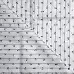 J.HAMPSTEAD " 100% PREMIUM COTTON " WHITE PRINTED STRIPED DESIGN UNSTITCHED SHIRT FABRIC - 1.6 METRES / VV6361