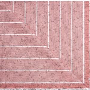 J.HAMPSTEAD " 100% PREMIUM COTTON " PEACH PRINTED STRIPED DESIGN UNSTITCHED SHIRT FABRIC - 1.6 METRES - VV6367