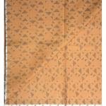 J.HAMPSTEAD " 100% PREMIUM COTTON " SANDAL COLOUR PRINTED UNSTITCHED SHIRT FABRIC - 1.6 METRES / VV6382