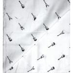 J.HAMPSTEAD " 100% GIZA COTTON " WHITE COLOURED PRINTED UNSTITCHED SHIRT FABRIC -1.6 METRES -VV6385