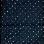 J.HAMPSTEAD " 100% GIZA COTTON " NAVY BLUE COLOURED PRINTED UNSTITCHED SHIRT FABRIC -1.6 METRES - VV6403