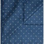 J.HAMPSTEAD " 100% GIZA COTTON " BLUE COLOURED PRINTED UNSTITCHED SHIRT FABRIC -1.6 METRES - VV6408