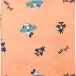 J.HAMPSTEAD " 100% GIZA COTTON " PEACH COLOURED PRINTED UNSTITCHED SHIRT FABRIC - 1.6 METRES / VV6417