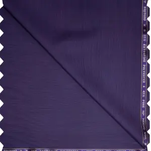 RAYMOND PENTA CLASSIC COLLECTION SUPER 90'S PURE MERINO WOOL PURPLE COLOURED PLAIN UNSTITCHED TROUSER FABRIC -1.3 METRES / VV6636A