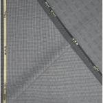OCM SUPER 100'S PURE MERINO WOOL GREY COLOURED UNSTITCHED SUIT FABRIC - 3 METRES / VV6689